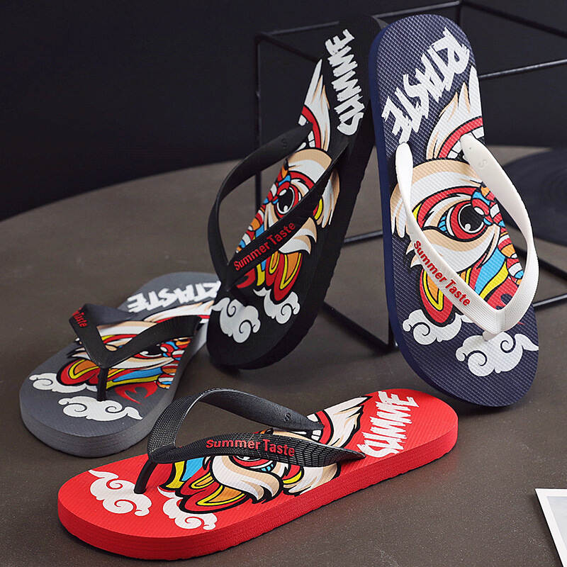 Lion Dance Flip Flops